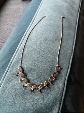 Sterling Silver Dolphin Necklace 16”